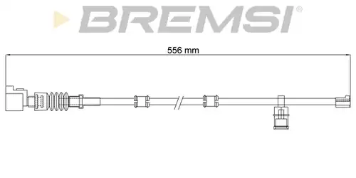 предупредителен контактен сензор, износване на накладките BREMSI WI0940