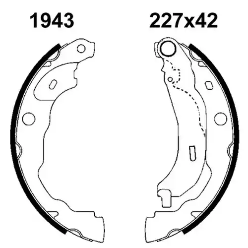 комплект спирачна челюст BSF 01943