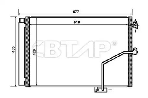 кондензатор, климатизация BTAP BMC819-028