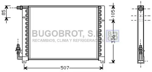 кондензатор, климатизация BUGOBROT 62-AL5061