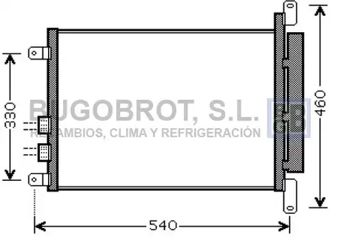 кондензатор, климатизация BUGOBROT 62-AL5110