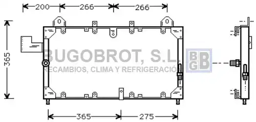 кондензатор, климатизация BUGOBROT 62-AU5140