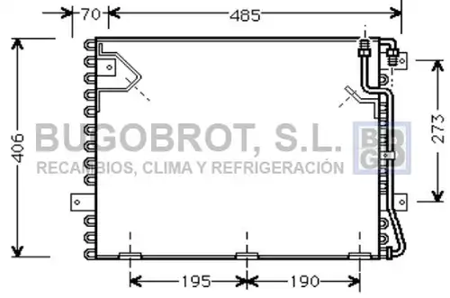 кондензатор, климатизация BUGOBROT 62-BW5182