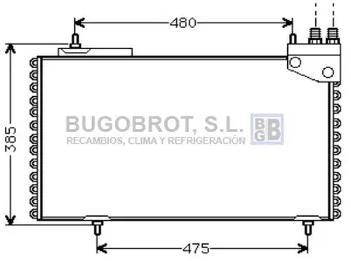 кондензатор, климатизация BUGOBROT 62-CN5094