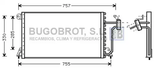 кондензатор, климатизация BUGOBROT 62-CR5019