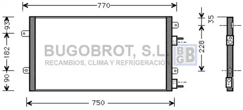 кондензатор, климатизация BUGOBROT 62-CR5051