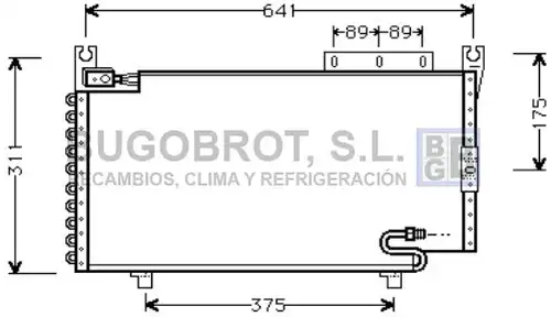 кондензатор, климатизация BUGOBROT 62-DN5162