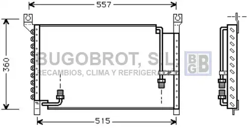 кондензатор, климатизация BUGOBROT 62-DN5167