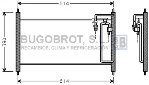 кондензатор, климатизация BUGOBROT 62-DN5177