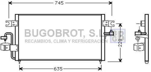 кондензатор, климатизация BUGOBROT 62-DN5178