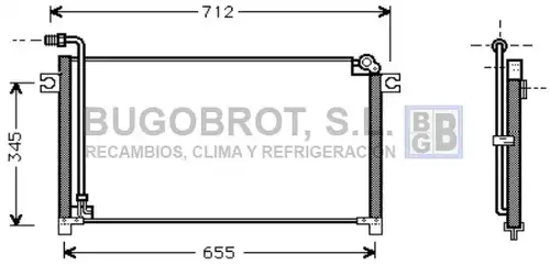 кондензатор, климатизация BUGOBROT 62-DN5184