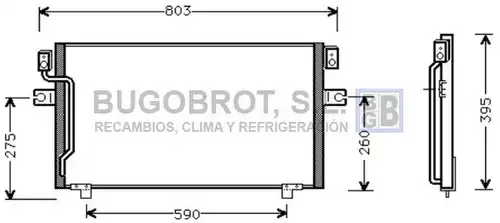 кондензатор, климатизация BUGOBROT 62-DN5186