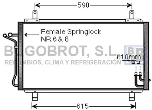 кондензатор, климатизация BUGOBROT 62-DN5329