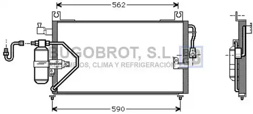 кондензатор, климатизация BUGOBROT 62-DU5037