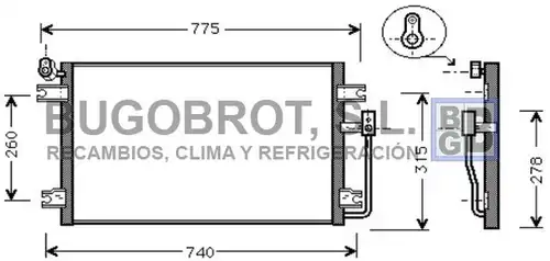 кондензатор, климатизация BUGOBROT 62-DW5030