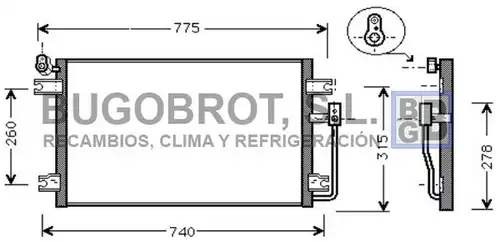 кондензатор, климатизация BUGOBROT 62-DW5031