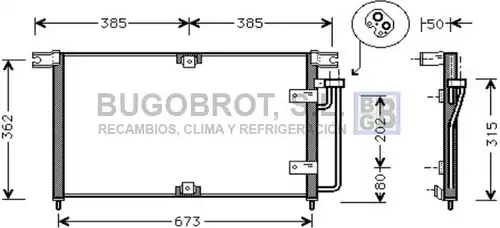 кондензатор, климатизация BUGOBROT 62-DW5032