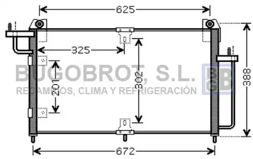 кондензатор, климатизация BUGOBROT 62-DW5065