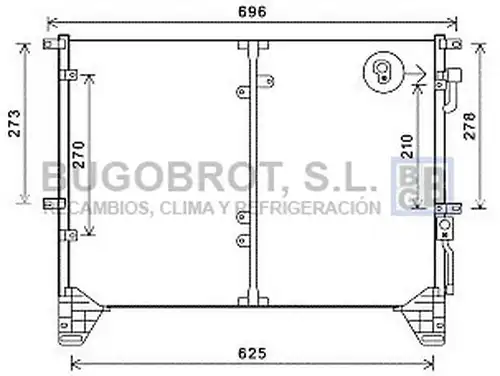 кондензатор, климатизация BUGOBROT 62-DW5114