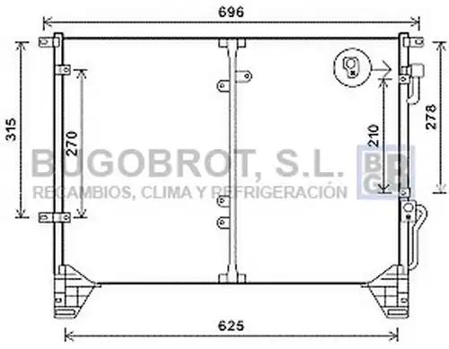 кондензатор, климатизация BUGOBROT 62-DW5115