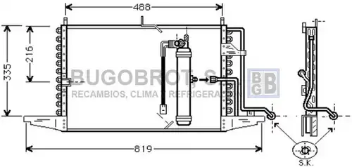 кондензатор, климатизация BUGOBROT 62-FD5126