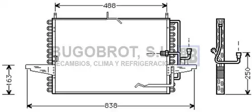 кондензатор, климатизация BUGOBROT 62-FD5177