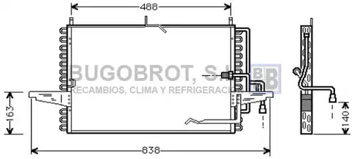 кондензатор, климатизация BUGOBROT 62-FD5213