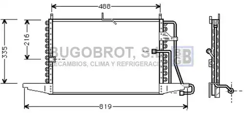 кондензатор, климатизация BUGOBROT 62-FD5298