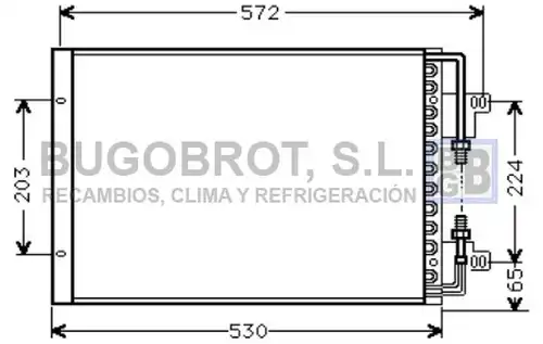 кондензатор, климатизация BUGOBROT 62-FT5155