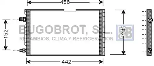 кондензатор, климатизация BUGOBROT 62-FT5238