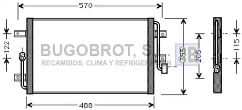 кондензатор, климатизация BUGOBROT 62-FT5245