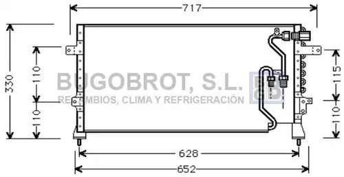 кондензатор, климатизация BUGOBROT 62-HD5082