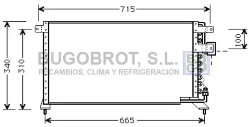 кондензатор, климатизация BUGOBROT 62-HD5084