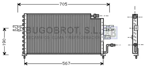 кондензатор, климатизация BUGOBROT 62-HY5039