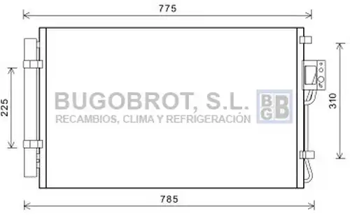 кондензатор, климатизация BUGOBROT 62-HY5311