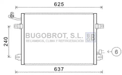 кондензатор, климатизация BUGOBROT 62-JE5048