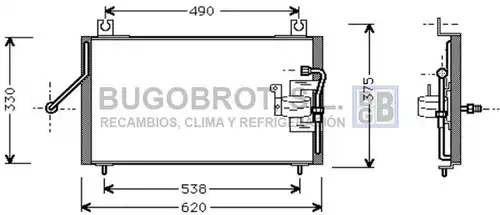 кондензатор, климатизация BUGOBROT 62-KA5003