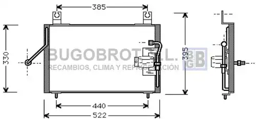 кондензатор, климатизация BUGOBROT 62-KA5004