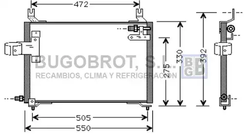 кондензатор, климатизация BUGOBROT 62-KA5006