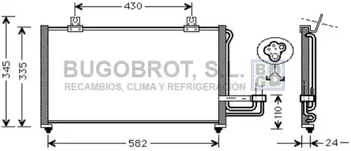 кондензатор, климатизация BUGOBROT 62-KA5012