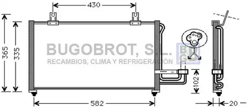 кондензатор, климатизация BUGOBROT 62-KA5013