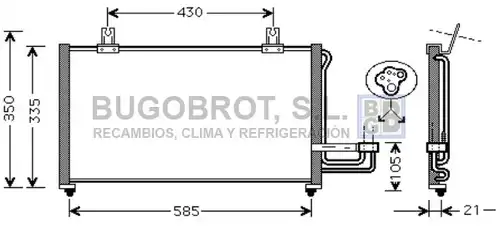 кондензатор, климатизация BUGOBROT 62-KA5032