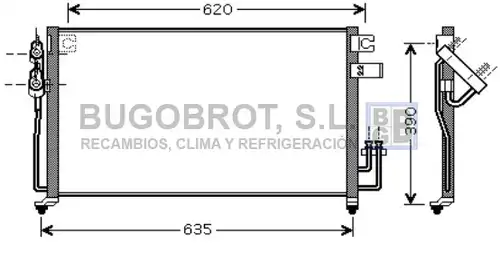 кондензатор, климатизация BUGOBROT 62-KA5061