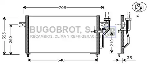 кондензатор, климатизация BUGOBROT 62-MT5105