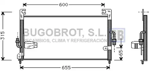 кондензатор, климатизация BUGOBROT 62-MT5115