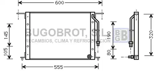 кондензатор, климатизация BUGOBROT 62-MT5120