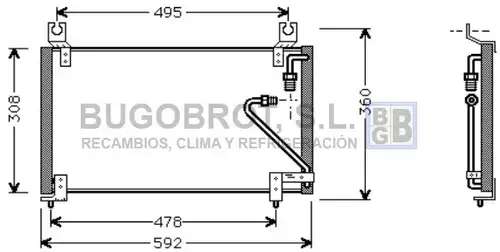 кондензатор, климатизация BUGOBROT 62-MZ5102