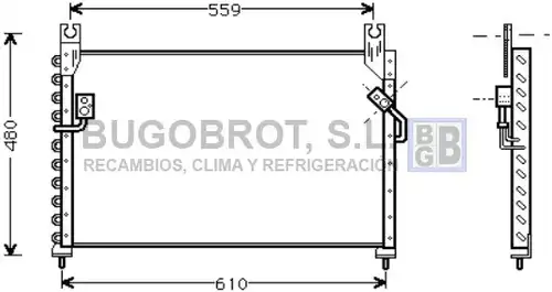 кондензатор, климатизация BUGOBROT 62-MZ5122