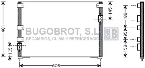 кондензатор, климатизация BUGOBROT 62-MZ5148