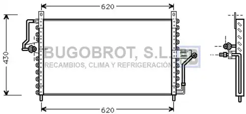 кондензатор, климатизация BUGOBROT 62-OL5223